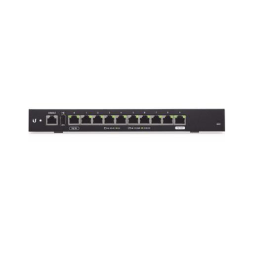 [UBIQUITINETWORKS_ER-10X] Ubiquiti Networks EdgeRouter 10X, con 10 puertos 10/100/1000 Mbps, con PoE Pasivo 24 V Passthrough