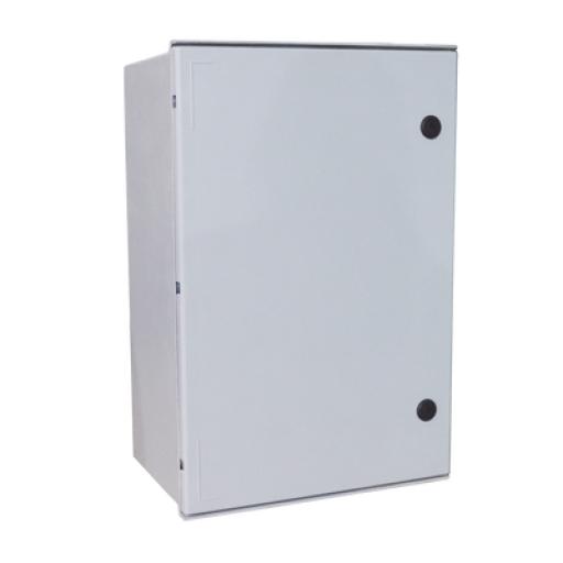 [PRECISION_PST-6080-30P] Precision Gabinete de Poliéster IP65 Uso en Intemperie (600 x 800 x 300 mm) con Placa Trasera Interior de Plástico (Incluye Chapa y Llave).