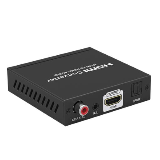 [EPCOM_TT3061] Epcom Extractor de Audio de HDMI a HDMI + Audio / Salida de Audio Digital o Análoga / SPDIF / Toslink / Auxiliar 3.5mm (Estéreo) / Salida HDMI solo video / Soporta ARC / HDR / HDCP / Separa el Audio del Contenido HDMI .