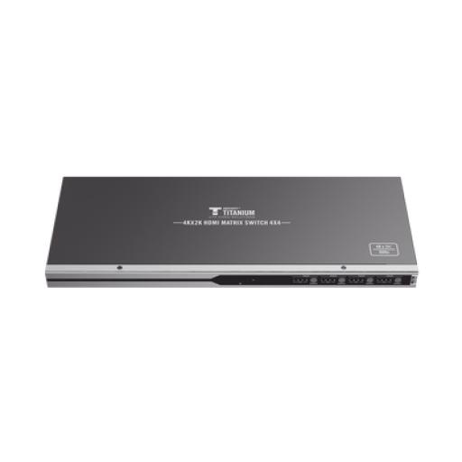 [EPCOM_TT-414-V2.0] Epcom MATRICIAL 4 x 4 / 4 Entradas y 4 Salidas en HDMI /  4K × 2K @ 60Hz / 18Gbps / HDMI 2.0 / HDCP 2.2 / 3D / Conmutación por Botón, RS232 o Control Remoto / IDEAL PARA CENTROS DE MONITOREO, COMPARACION Y ANALISIS.