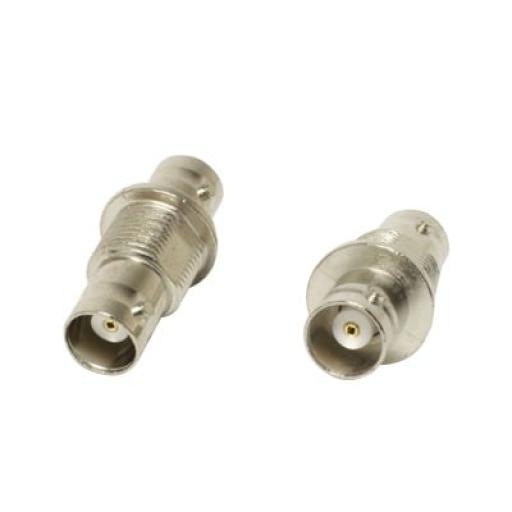 [AMPHENOL_CON-N103] Amphenol Adaptador Coaxial Doble, de BNC Hembra a BNC Hembra para Chasis en COM-3010, Niquel / Oro / Delrin.