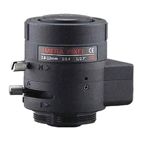 [SYSCOM_SYS-02812-DIRSD] Syscom Lente Varifocal 2.8 A 12 mm / Resolución 3MP / Iris Automático / Día/Noche / Formato 1/2.7