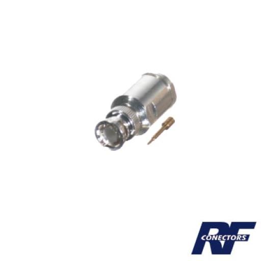 [RFINDUSTRIES_RFB-1101-1EN] RF Industries Conector BNC Macho de Rosca para Cables con Conductor Central de AWG-11 ó 13 tipo RG-8/U (8237), RG-213/U (8267), RG-214 (8268).