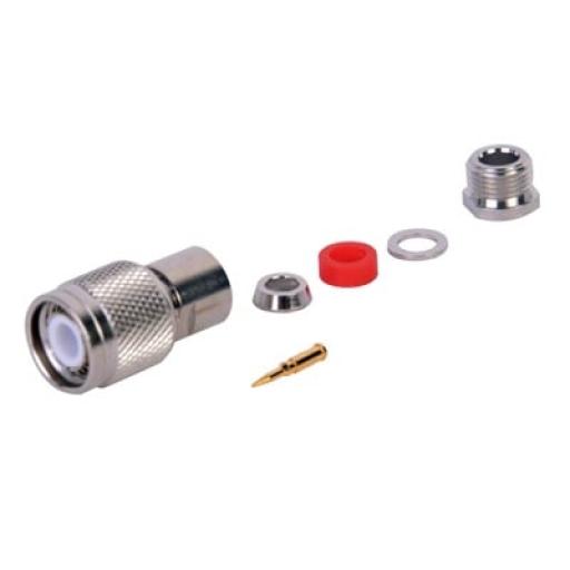 [RFINDUSTRIES_RT-1200-C] RF Industries Conector TNC Macho Rosca Izquierda para cables RG-58/U, RG-142/U.