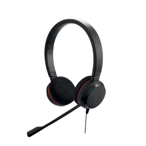 [JABRA_EVOLVE-20-DUO-MS] Jabra Jabra Evolve 20 Duo con conexión USB, micrófono con cancelación de ruido de última generación, configuración Plug and Play, Certificación Microsoft Teams (4999-823-109)