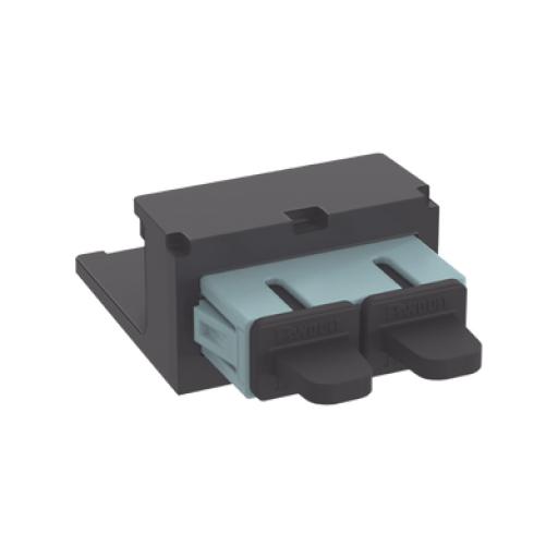 [PANDUIT_CMDAQSCZBL] Panduit Módulo Acoplador SC Duplex, para Fibra Óptica Multimodo OM3/OM4, Tipo Mini-Com, Color Aqua
