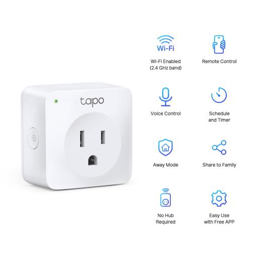[TPLINK_TAPOP100(1-PACK)] TPLINK MINI ENCHUFE INTELIGENTE WIFI TP-LINK / TAPO P100(1-PACK)