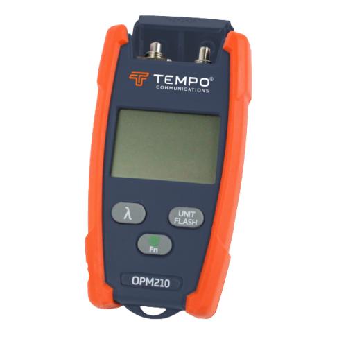 [TEMPO_OPM-220] Tempo Medidor de Alta Potencia (Micro OPM) para Fibra Óptica con Localizador Visual de Fallos (VFL), entrada universal de 2.5 mm (para conectores SC, ST y FC)