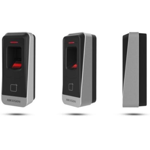 [HIKVISIONDIGITALTECHNOLOGY_DS-K1201A-EF] Hikvision Digital Technology Lector esclavo PROX EM IP65 / Huella Digital / Lector de Tarjetas de Proximidad / RS-485 / Interior y Exterior / Requiere Panel de Control de Acceso DS-K2604,02,01