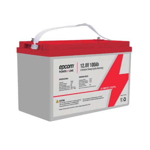 [EPCOM_LI-100-12C] Epcom Batería de Litio Ciclo Profundo 12.8 Vcc 100Ah (LiFePO4)