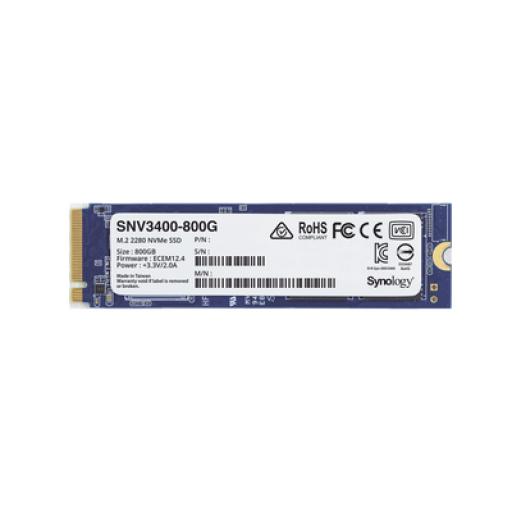 [SYNOLOGY_SNV3400800G] Synology SSD 800GB NVMe M.2 2280, diseñada para Synology NAS con ranuras M.2 integradas