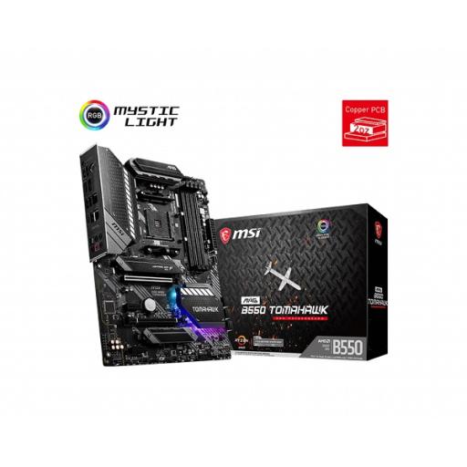 [MSI_MAG B550 TOMAHAWK] TARJETA MADRE MSI MAG B550 TOMAHAWK DDR4 M2 PCIE 40 RYZEN AM4 ATX