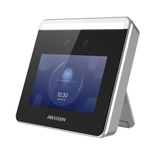 [HIKVISIONDIGITALTECHNOLOGY_DS-K1T331W] Hikvision Digital Technology Terminal WIFI de Reconocimiento Facial ULTRA RÁPIDO y lectura de CÓDIGOS QR / Asistencia + Control de Acceso / Soporta APP de Hik-Connect (P2P) / Hasta 1.5 Mts de Reconocimiento Incluso en Movimiento