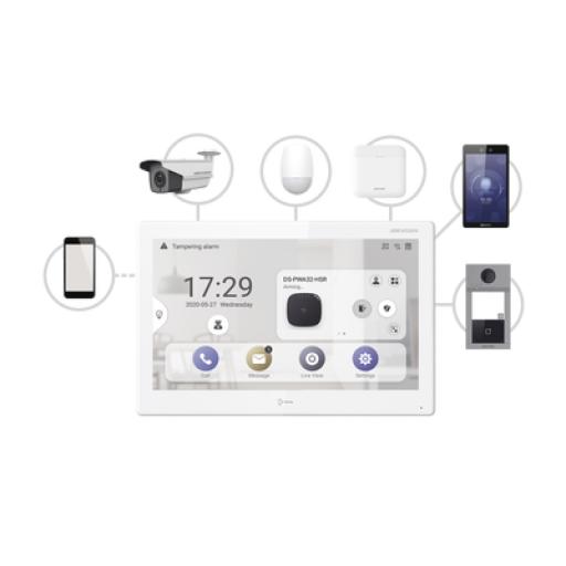 [HIKVISIONDIGITALTECHNOLOGY_DS-KH9310-WTE1] Hikvision Digital Technology Monitor Touch IP / WiFi / ANDROID 7" / Integración con Videoporteros IP, CCTV, Panel de Alarma AXPRO y Biométricos de Acceso / CENTRO DE ADMINISTRACIÓN / Vídeo en Vivo / PoE Estándar / Apertura Remota