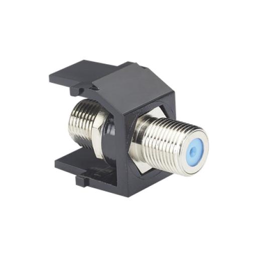 [PANDUIT_NKFBL] Panduit Módulo Acoplador Coaxial Tipo F, Keystone, de 75 Ohms, 3.0 GHz, Color Negro