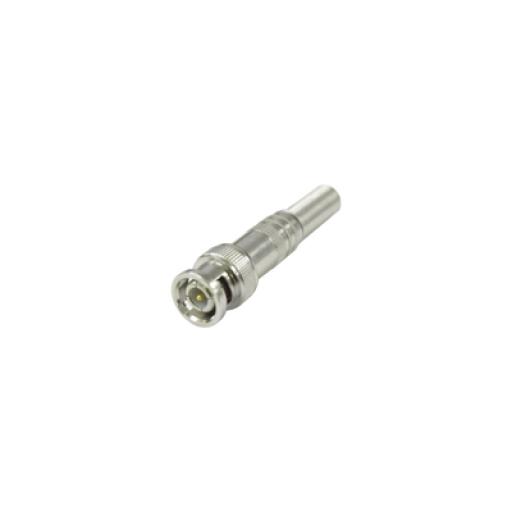 [EPCOM_TT-RG-96] Epcom Conector BNC macho de 75 Ohm, con base de resorte para montar a presión cable coaxial RG-59/ RG-6, Níquel/ Oro/ Teflón.