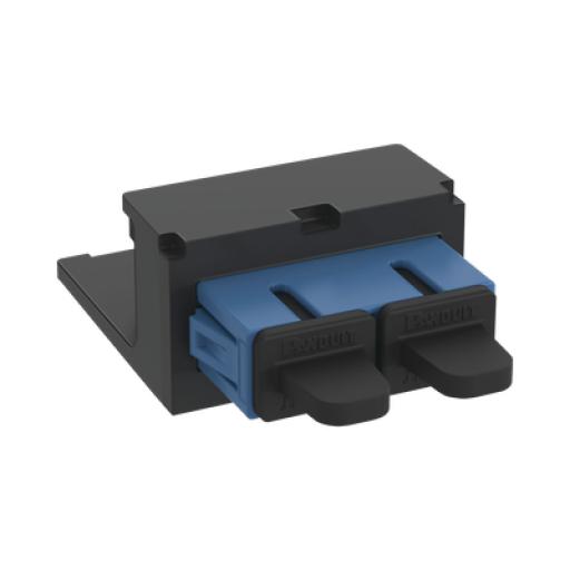 [PANDUIT_CMDBUSCZBL] Panduit Módulo Acoplador SC Duplex, para Fibra Óptica Monomodo OS1/OS2, Tipo Mini-Com, Color Azul