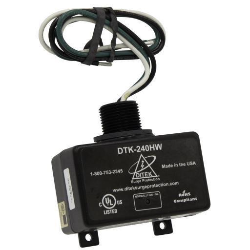 [DITEK_DTK-240HW] Ditek Dispositivo de Protección Contra Sobretensiones de 240 VCA, Para Paneles de Alarma de Incendio, Páneles Eléctricos residenciales, Motores, Sistemas de Bombeo