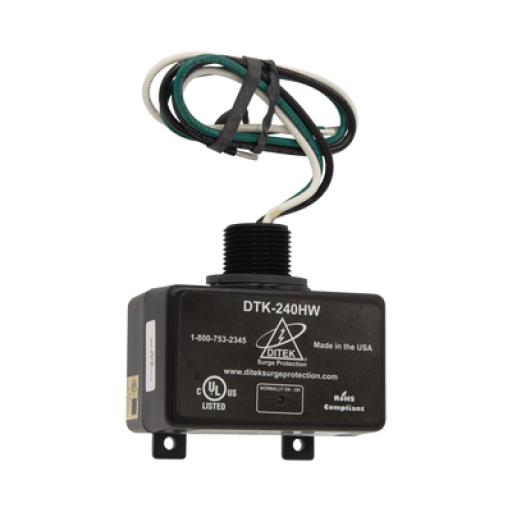 [DITEK_DTK-240HW] Ditek Dispositivo de Protección Contra Sobretensiones de 240 VCA, Para Paneles de Alarma de Incendio, Páneles Eléctricos residenciales, Motores, Sistemas de Bombeo