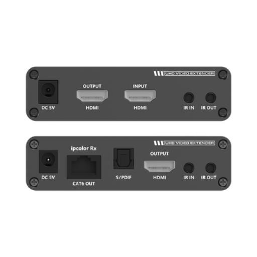 [EPCOM_TT-676] Epcom Kit Extensor HDMI hasta 700 metros con Conexión en Cascada / 4K @ 60 Hz/ 70 metros PTP con Cat 6, 6a y 7 / IPCOLOR / CERO LATENCIA / SIN COMPRIMIR / Salida Loop / IR bidireccional / Puerto S/PDIF / Soporta ARC / Soporta 10 TT-676-Rx.