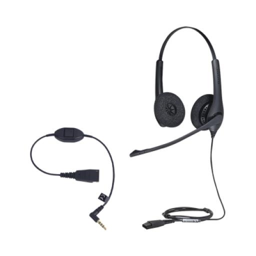 [JABRA_JABRAKIT] Jabra KIT, Diadema con cancelación de ruido, con accesorio para conexiones 3.5mm Incluye modelos BIZ-1500-DUO-QD y MOBILE-QD-35MM-S﻿