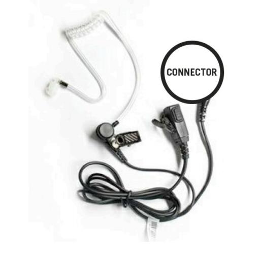 [TXPRO_TXEHMAV2] TX PRO Micrófono - audífono de solapa con tubo acústico transparente para TC-500/ 518/ 600/ 610/ 700 y radios GP300/ PRO2150/ P110/ GP350/ SP-10/ PRO3150/ EP450/ EP350/ MAG ONE con tubo acústico de PU (material flexible)
