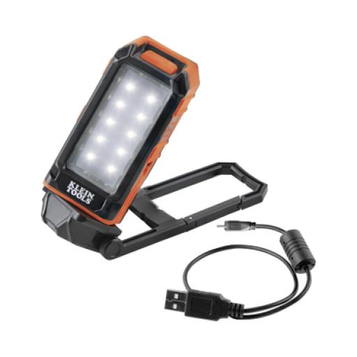 [KLEINTOOLS_56-403] Klein Tools Lámpara de LED para Trabajo Personal, Recargable y Magnética (53 x 130 x 42 mm). 2 Potencias a elegir. Puede Cargar Smartphone