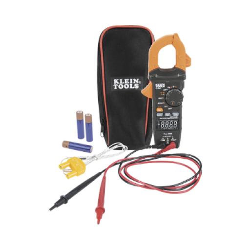 [KLEINTOOLS_CL-390] Klein Tools Amperímetro Digital de Gancho, Rango Automático de  400 A CA/CD. (MIDE CORRIENTE DIRECTA)