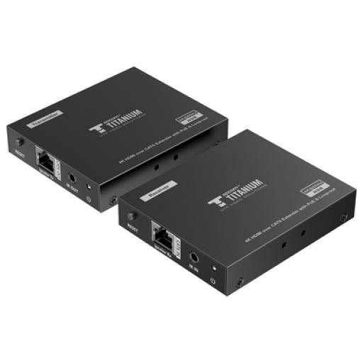 [EPCOM_TT-672PRO] Epcom Kit Extensor HDMI para distancias de 70 metros / Resolución 4K x 2K@ 60 Hz/ Cat 6, 6a y 7 / IPCOLOR / CERO LATENCIA / SIN COMPRIMIR / Salida Loop / Control IR  / Salida de audio de 3.5mm / PoC