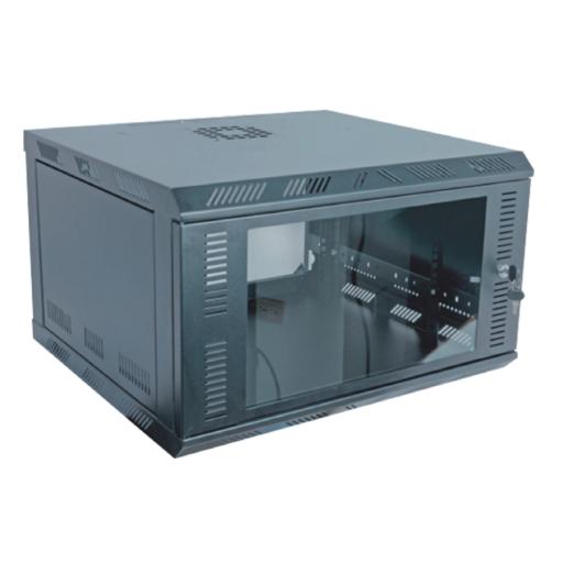 [LINKEDPROBYEPCOM_SR-1906-GFP] LINKEDPRO BY EPCOM Gabinete para Montaje en Pared, con Puerta de Cristal Templado, Cuerpo Fijo, con 6 Unidades de Rack, de 19in, Fabricado en Acero