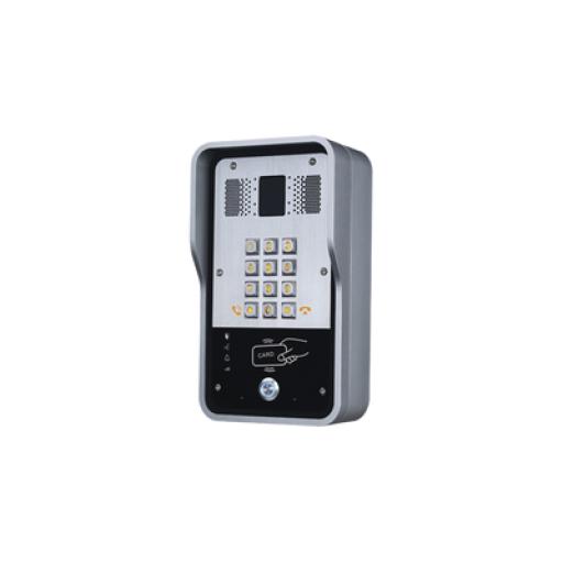 [FANVIL_I23S-DTL] Fanvil Audio Portero IP  2 líneas SIP con relevador integrado, Lector RFID para acceso por clave numérica, tarjeta o llamada remota, PoE