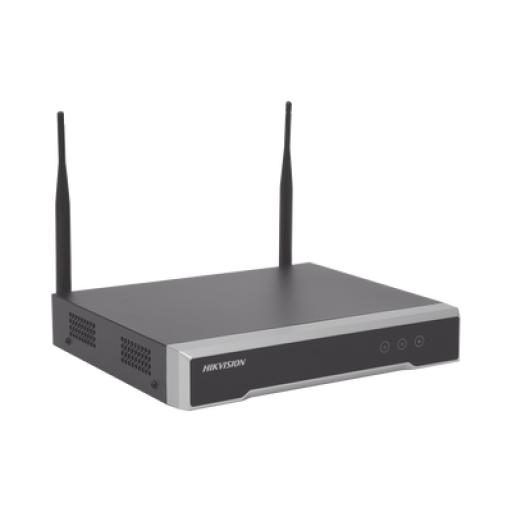 [HIKVISIONDIGITALTECHNOLOGY_DS-7104NI-K1/W/M(C)] Hikvision Digital Technology NVR 4 Megapixel / 4 canales IP / 1 Bahía de Disco Duro / 2 Antenas Wi-Fi / Salida de Vídeo Full HD