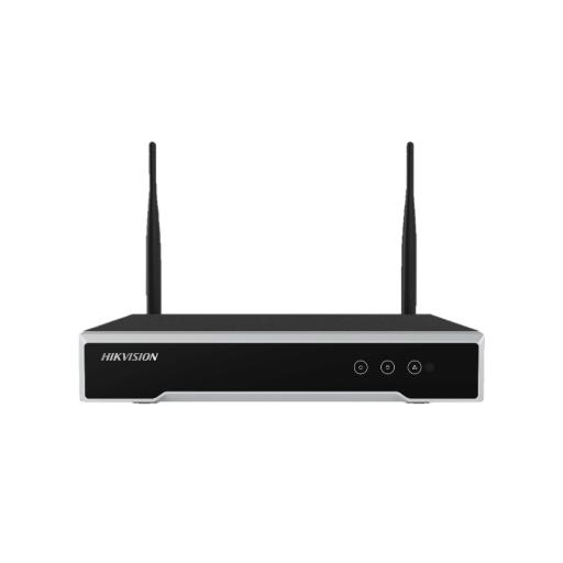 [HIKVISIONDIGITALTECHNOLOGY_DS-7104NI-K1/W/M(C)] Hikvision Digital Technology NVR 4 Megapixel / 4 canales IP / 1 Bahía de Disco Duro / 2 Antenas Wi-Fi / Salida de Vídeo Full HD