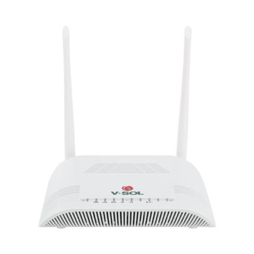 [V-SOL_V2802-GW] V-SOL ONU Dual G/EPON con Wi-Fi en 2.4 GHz + 1 puerto LAN Gigabit +  1 puerto LAN Fast Ethernet, hasta 300 Mbps vía inalámbrico