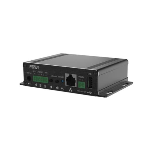 [FANVIL_PA3F] Fanvil Gateway para Voceo IP/SIP,  Entrada de audio (3.5mm), salida de amplificador integrado de hasta 30W, puerto USB (reproducción de MP3),