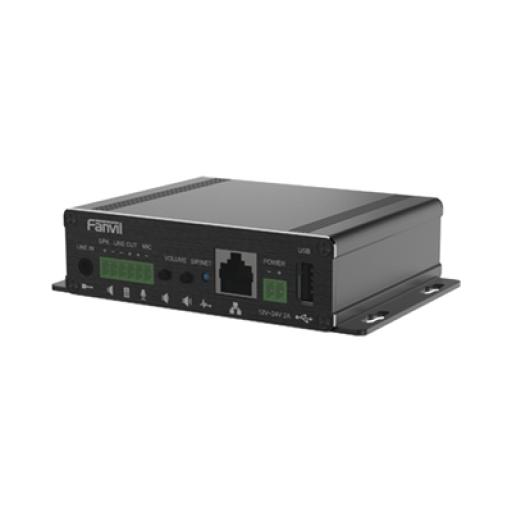 [FANVIL_PA3F] Fanvil Gateway para Voceo IP/SIP,  Entrada de audio (3.5mm), salida de amplificador integrado de hasta 30W, puerto USB (reproducción de MP3),