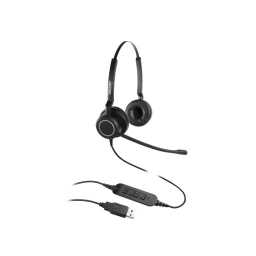 [EPCOM_PROA-HS10USBD] Epcom Diadema ProA Duo | Audio HD | micrófono con cancelación de ruido adicional | conexión vía USB | compatibilidad con Microsoft Teams y Skype for Business.