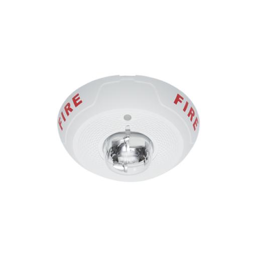 [SYSTEMSENSOR_SCW-L] System Sensor Lámpara Estroboscópica para Montaje en Techo, Color Blanco, Nivel de Candelas Seleccionable, Nuevo Diseño Moderno y Elegante y Menor Consumo de Corriente