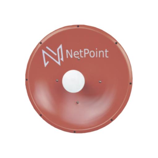 [NETPOINT_NPTR3] NetPoint Antena altamente Direccional / 4 ft / 4.9-6.4 GHz / Diseñada para ambientes salinos / Ganancia 37 dBi / SLANT de 45 ° y 90 ° / Incluye radomo, jumper y montaje de acero inoxidable. 