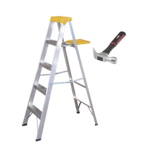 [SURTEK_KITESCMART] Surtek Escalera y Martillo Ideales para el Hogar