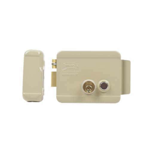 [ASSAABLOY_321-DCBI-ABG] Assa Abloy Cerradura Eléctrica / Incluye Llave /Con Botón integrado / Izquierda / Exterior