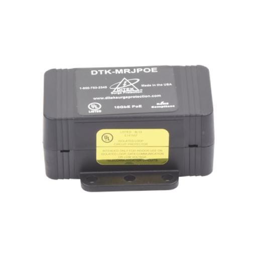 [DITEK_DTK-MRJPOE] Ditek Protector Contra Sobretensiones PoE/HiPoE Hasta 10 GbE, Para Cámaras IP PoE, WAP, Control de Acceso, Iluminación PoE