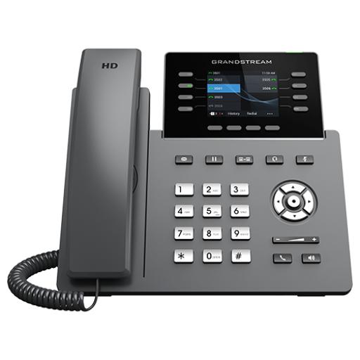 [GRANDSTREAMNETWORKS_GRP2624] Grandstream Networks Teléfono IP Wi-Fi, Grado Operador, 8 líneas SIP con 4 cuentas, pantalla a color 2.8", puertos Gigabit, Bluetooth, PoE, codec Opus, IPV4/IPV6 con gestión en la nube GDMS