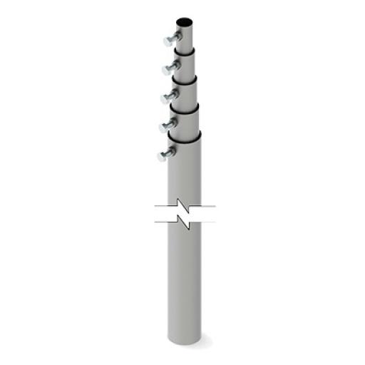 [SYSCOMTOWERS_SLM-15] SYSCOM TOWERS Mástil telescópico de 15 m (49.2 ft) Compuesto por 5 Secciones Concéntricas (requiere accesorios de instalación)