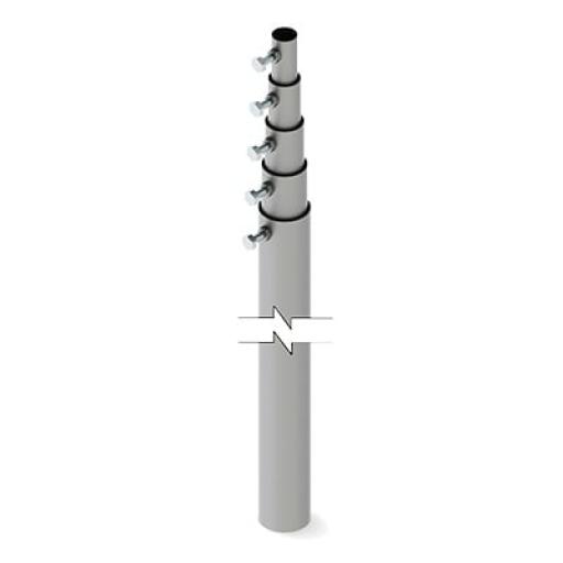 [SYSCOMTOWERS_SLM-15] SYSCOM TOWERS Mástil telescópico de 15 m (49.2 ft) Compuesto por 5 Secciones Concéntricas (requiere accesorios de instalación)