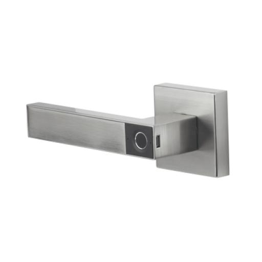 [ASSAABLOY_MX89803] Assa Abloy Manija Castelli Biométrica/ Niquel Satinado / 30 usuarios / Para Puerta Izq o Derecha de 60-70mm