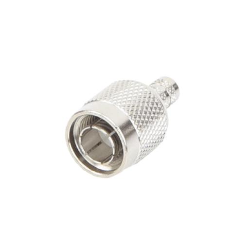 [RFINDUSTRIES_RFT-1803-1] RF Industries Conector TNC Macho de Anillo Plegable para Cable RG-59/U, Grupo D, Níquel/ Gold/ Delrin.​