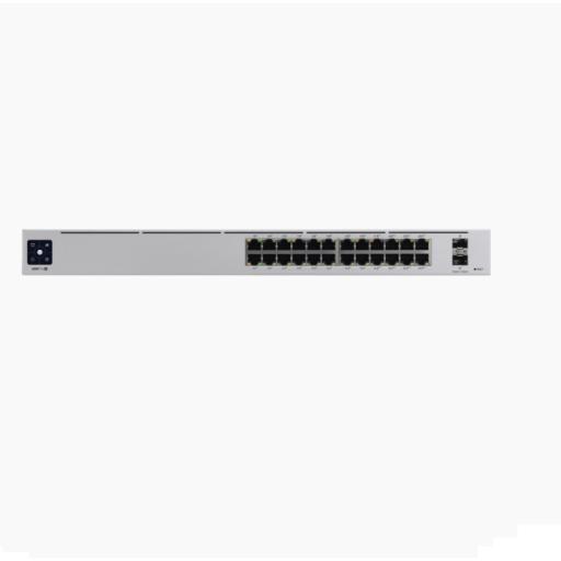 [UBIQUITINETWORKS_USW-PRO-24-POE] Ubiquiti Networks UniFi Switch USW-Pro-24-POE Gen2, con funciones capa 3, de 24 puertos PoE 802.3at/bt + 2 puertos 1/10G SFP+, 400W, pantalla informativa