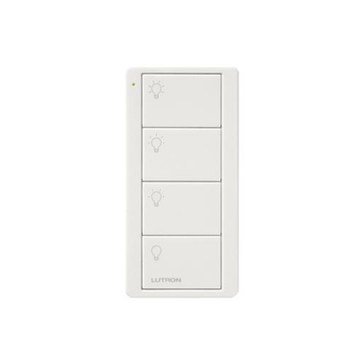 [LUTRON_PJ24BGWHL31] Lutron Control inalambrico Pico, 4 botones, ideal para generar 3 escenas y un apagado