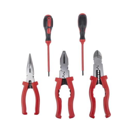 [EPCOM_EPNTK10] Epcom Kit de 3 Pinzas Aisladas + 2 Desarmadores Aislados de Electricista. Ideal para trabajos en Tableros Eléctricos.